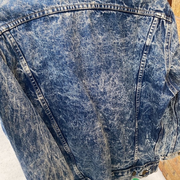 Vintage 1986 Georges Marciano For Guess Denim Jacket Men's Acid Wash Jean Medium - Picture 9 of 10